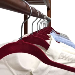 50-Pack Velvet Suit Hangers, Fuchsia 11 50-Pack Velvet Suit Hangers, Fuchsia -Storage Sales Store 50 pack velvet suit hangers fuchsia 4