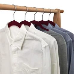 50-Pack Velvet Suit Hangers, Fuchsia 12 50-Pack Velvet Suit Hangers, Fuchsia -Storage Sales Store 50 pack velvet suit hangers fuchsia 5