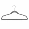 50-Pack Velvet Suit Hangers, Grey