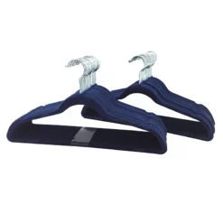 50-Pack Velvet Suit Hangers, Navy Blue 14 50-Pack Velvet Suit Hangers, Navy Blue -Storage Sales Store 50 pack velvet suit hangers navy blue 4