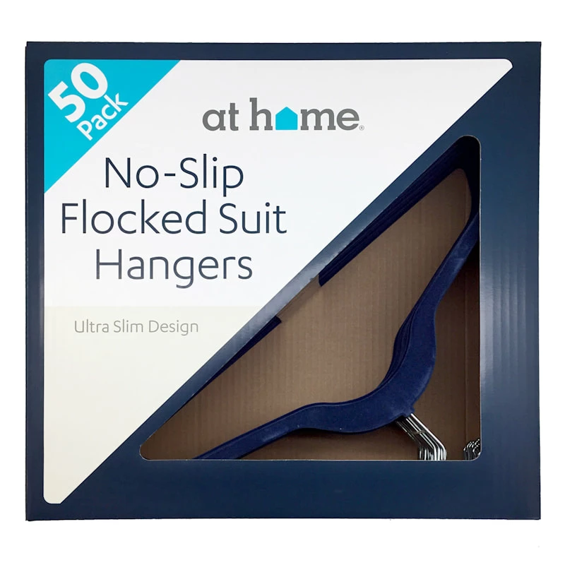 50-Pack Velvet Suit Hangers, Navy Blue 8 50-Pack Velvet Suit Hangers, Navy Blue - Image 8