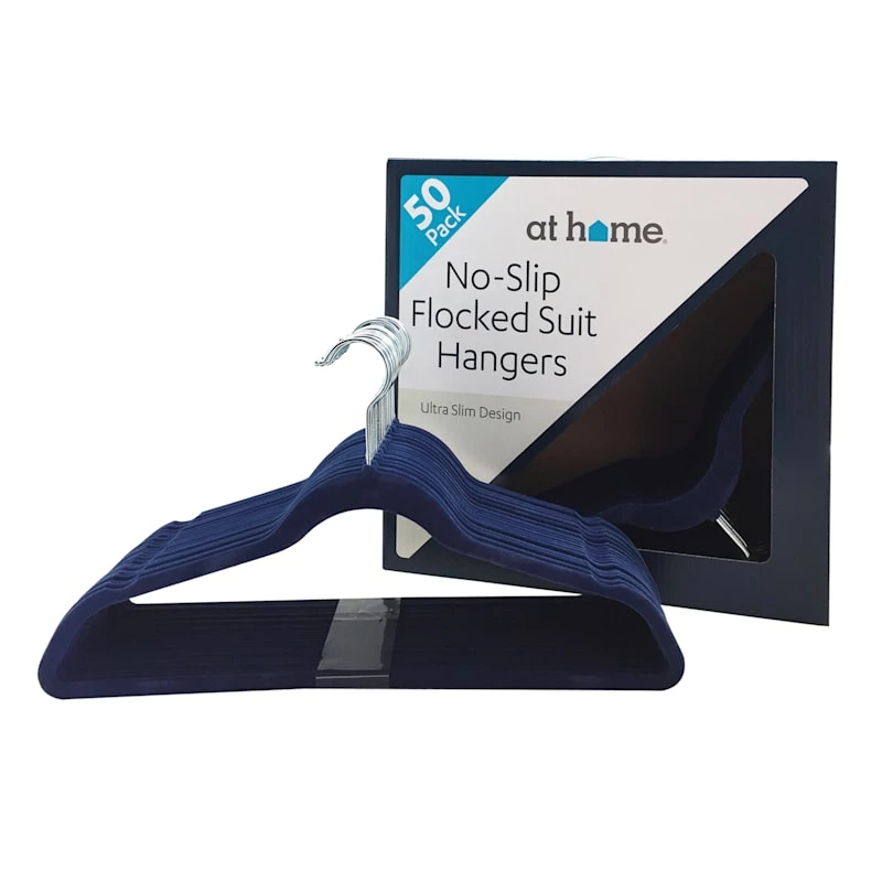 50-Pack Velvet Suit Hangers, Navy Blue 1 50-Pack Velvet Suit Hangers, Navy Blue
