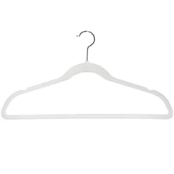 50-Pack Velvet Suit Hangers, Pearl White