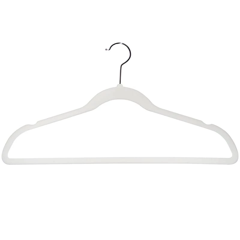 50-Pack Velvet Suit Hangers, Pearl White 1 50-Pack Velvet Suit Hangers, Pearl White