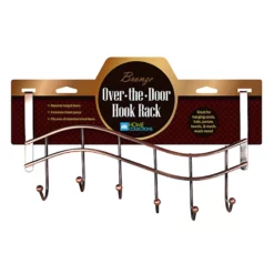 6-Hook Over The Door Hanger, Bronze