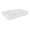 6-Piece Drawer Organizer, White