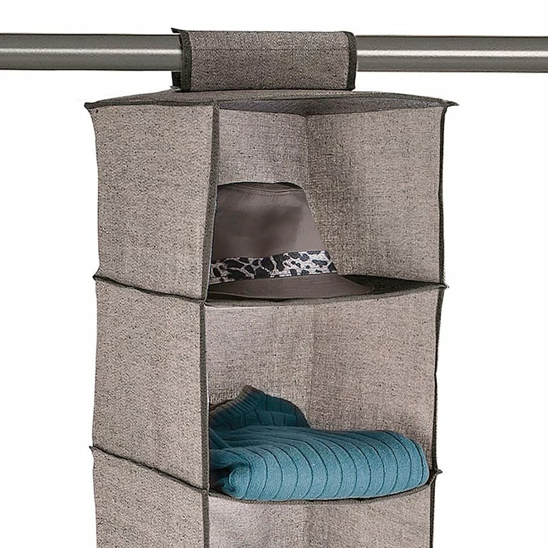 6-Shelf Hanging Organizer, Brown 4 6-Shelf Hanging Organizer, Brown - Image 4