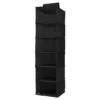 6-Shelf Hanging Sweater Organizer, Black