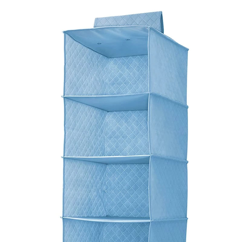 6-Shelf Hanging Sweater Organizer, Blue 2 6-Shelf Hanging Sweater Organizer, Blue - Image 2