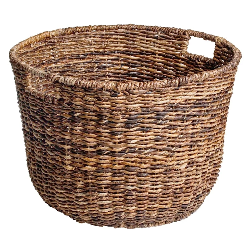Abaca 18in. Round Basket 1 Abaca 18in. Round Basket