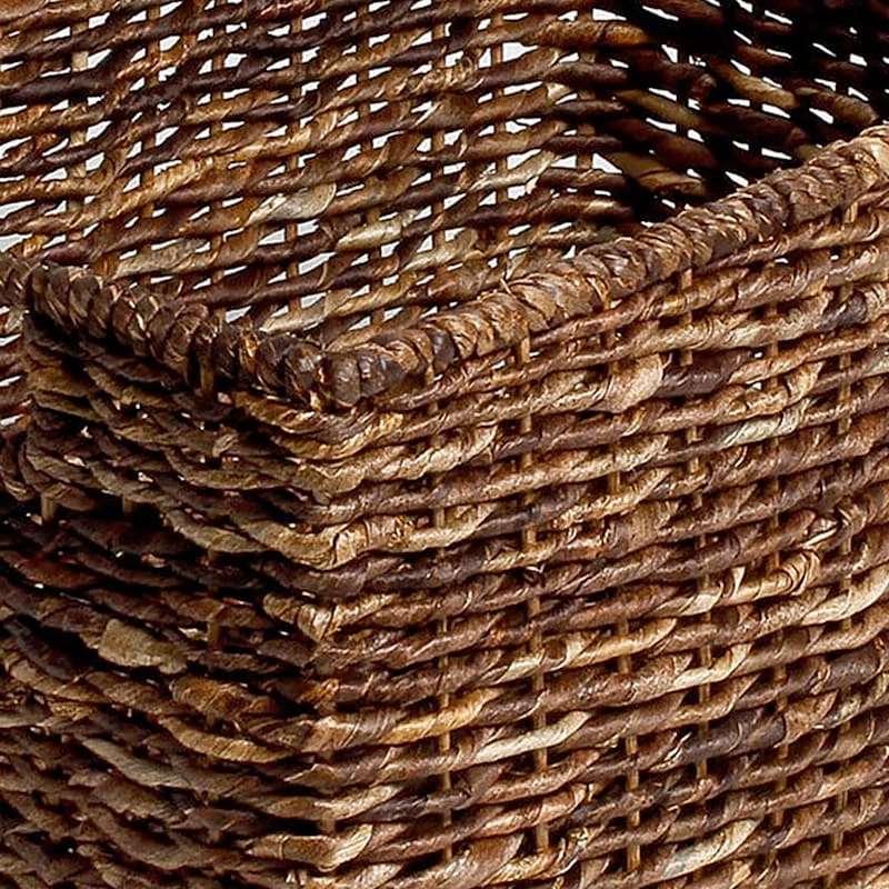 Abaca Rectangle Storage Basket, Medium 2 Abaca Rectangle Storage Basket, Medium - Image 2