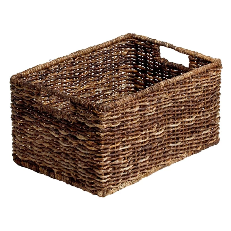Abaca Rectangle Storage Basket, Medium 1 Abaca Rectangle Storage Basket, Medium