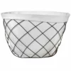 Angled Lines Wire Laundry Basket