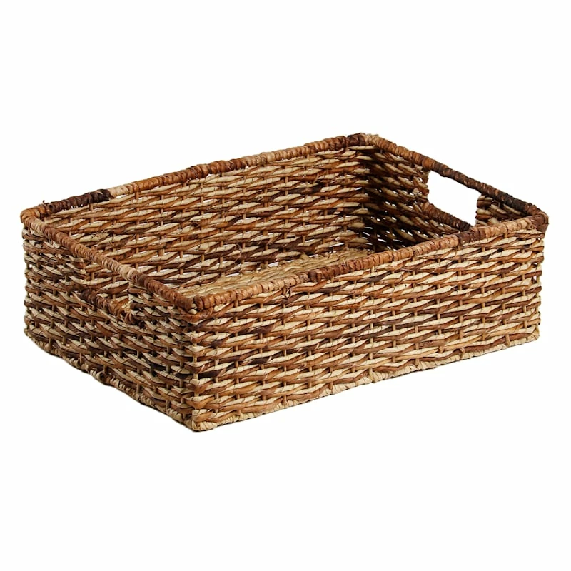 Bacburi Woven Abaca Under The Bed Storage Basket, Medium 1 Bacburi Woven Abaca Under The Bed Storage Basket, Medium