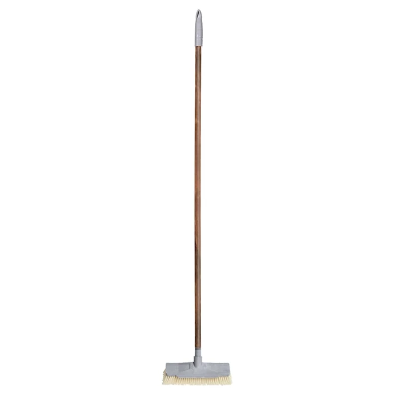 Bamboo Wood Premium Distressed Push Broom 1 Bamboo Wood Premium Distressed Push Broom