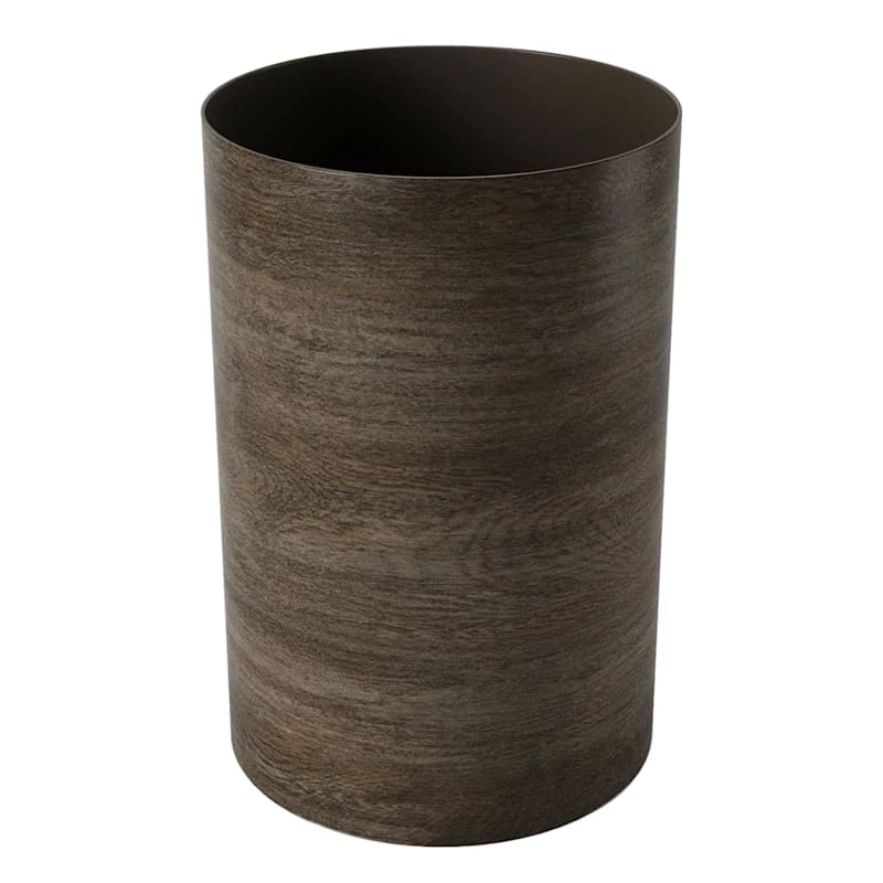 Barn Wood-Look Treela Trash Can, 4.75gal 1 Barn Wood-Look Treela Trash Can, 4.75gal