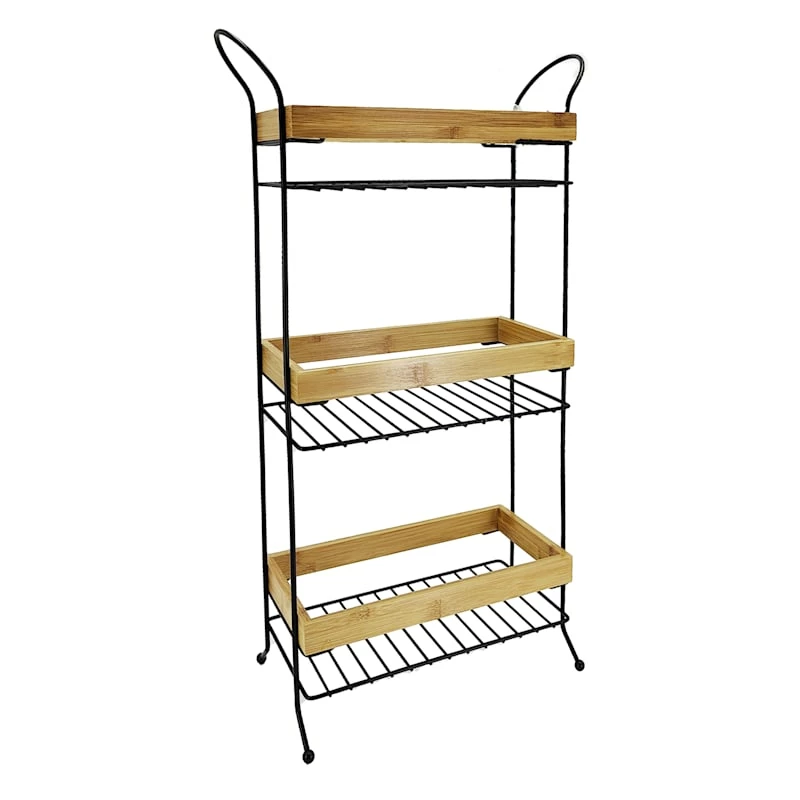 Black Bamboo Spa Rack 1 Black Bamboo Spa Rack