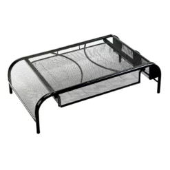 Black Metal Computer Stand