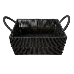 Black Paper Storage Basket, Large