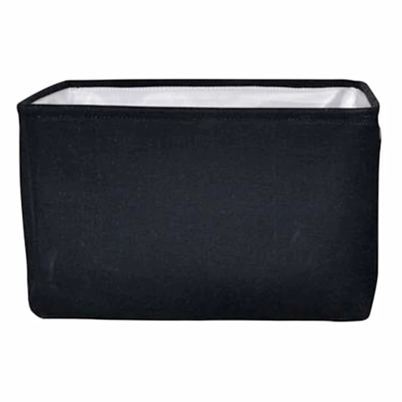 Black Rectangle Fabric Storage Basket, Large 1 Black Rectangle Fabric Storage Basket, Large