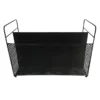 Black Rectangle Metal Magazine Rack