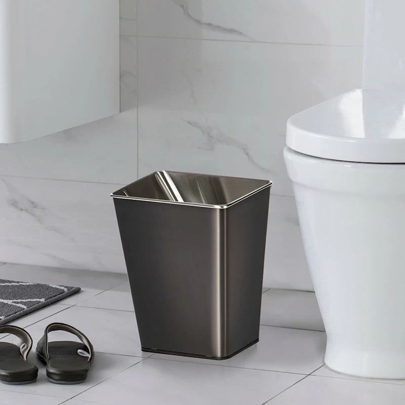 Black Stainless Steel Open Top Bin, 11.7l 5 Black Stainless Steel Open Top Bin, 11.7l - Image 5