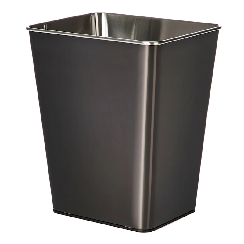 Black Stainless Steel Open Top Bin, 11.7l 1 Black Stainless Steel Open Top Bin, 11.7l