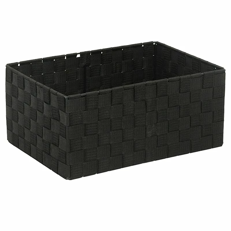Black Weave Under The Bed Storage Basket, Large 1 Black Weave Under The Bed Storage Basket, Large