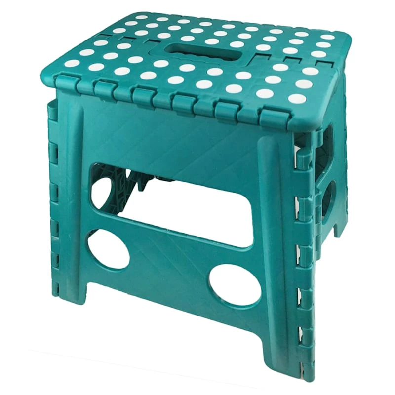 Blue Foldable Step Stool, 13" 1 Blue Foldable Step Stool, 13"