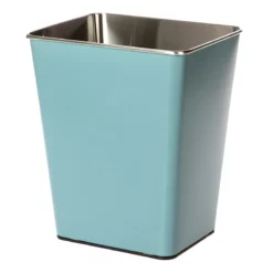 Blue Stainless Steel Open Top Bin, 11.7l
