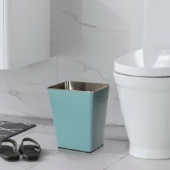 Blue Stainless Steel Open Top Bin, 11.7l 9 Blue Stainless Steel Open Top Bin, 11.7l -Storage Sales Store blue stainless steel open top bin 11.7l 4