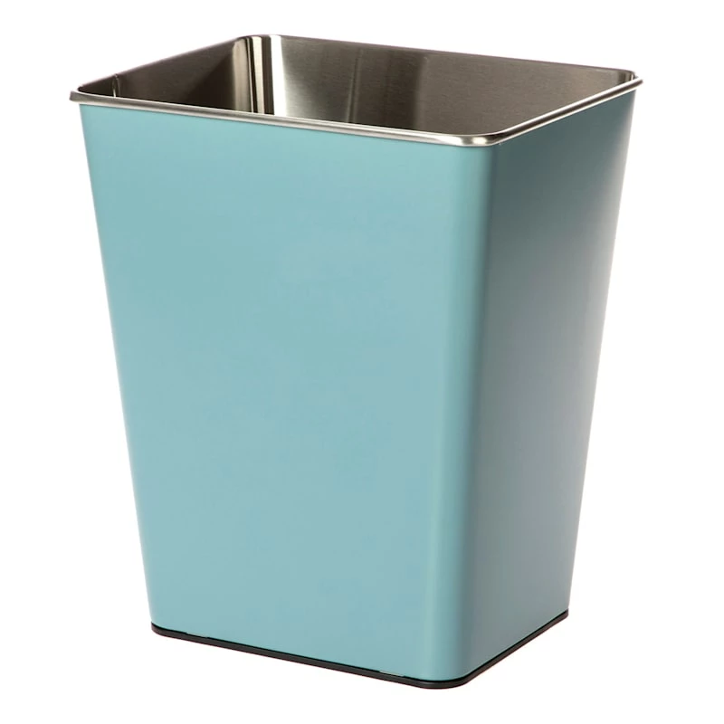 Blue Stainless Steel Open Top Bin, 11.7l 1 Blue Stainless Steel Open Top Bin, 11.7l