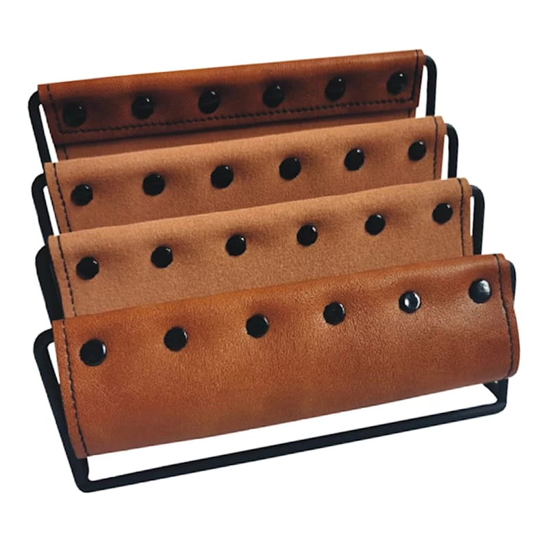 Brown Faux Leather Letter Sorter 1 Brown Faux Leather Letter Sorter