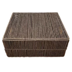Brown Paper Rope Storage Basket, Large