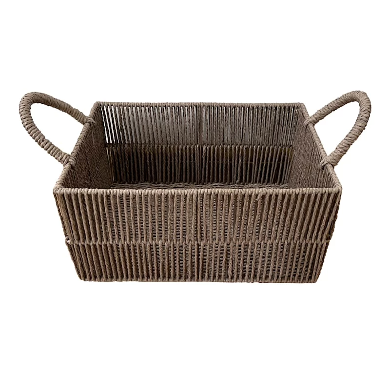 Brown Paper Storage Basket, Large 1 Brown Paper Storage Basket, Large