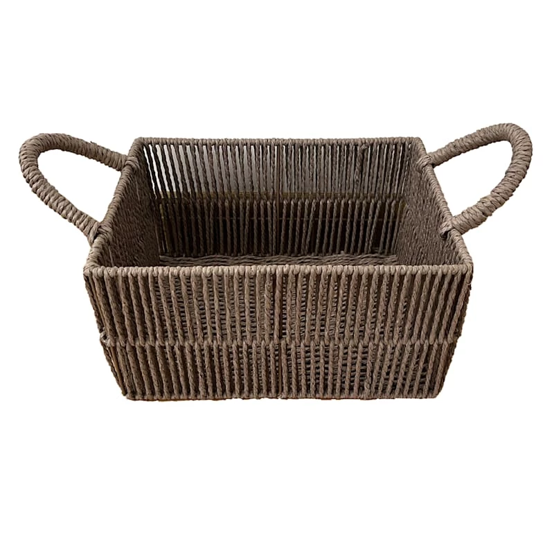 Brown Paper Storage Basket, Medium 1 Brown Paper Storage Basket, Medium