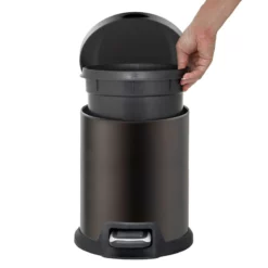 Brown Stainless Steel Round Pedal Bin, 5l 9 Brown Stainless Steel Round Pedal Bin, 5l -Storage Sales Store brown stainless steel round pedal bin 5l 2