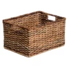 Buribac Woven Wicker Storage Bin, Large