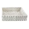Chunky White Under The Bed Fabric Storage Basket, Medium