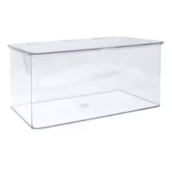 Clear Hinged Storage Bin, Medium