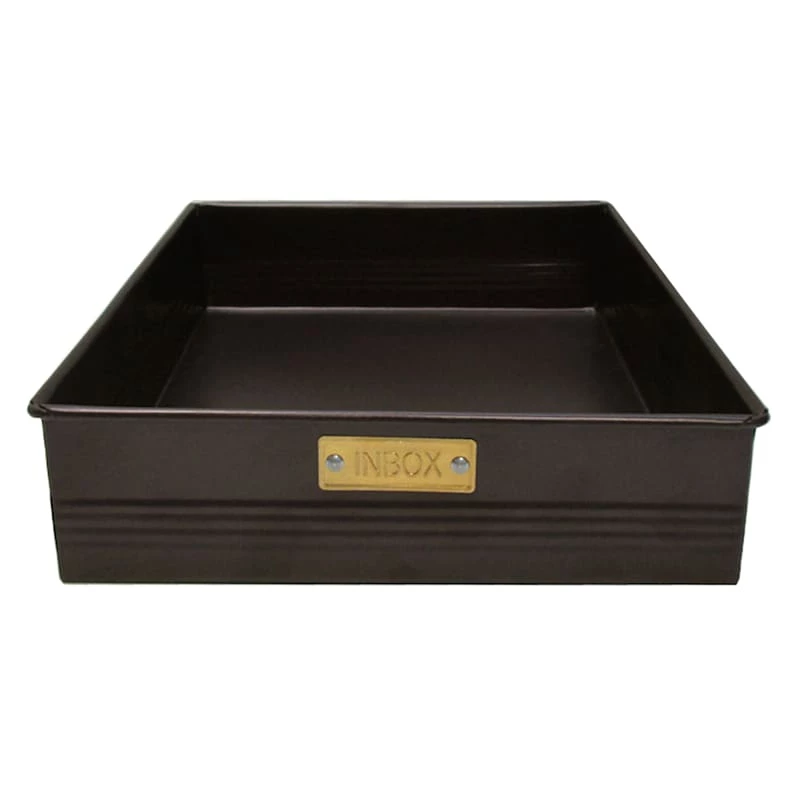 Cliff Bronze & Gold Ridged Metal File Tray 1 Cliff Bronze & Gold Ridged Metal File Tray