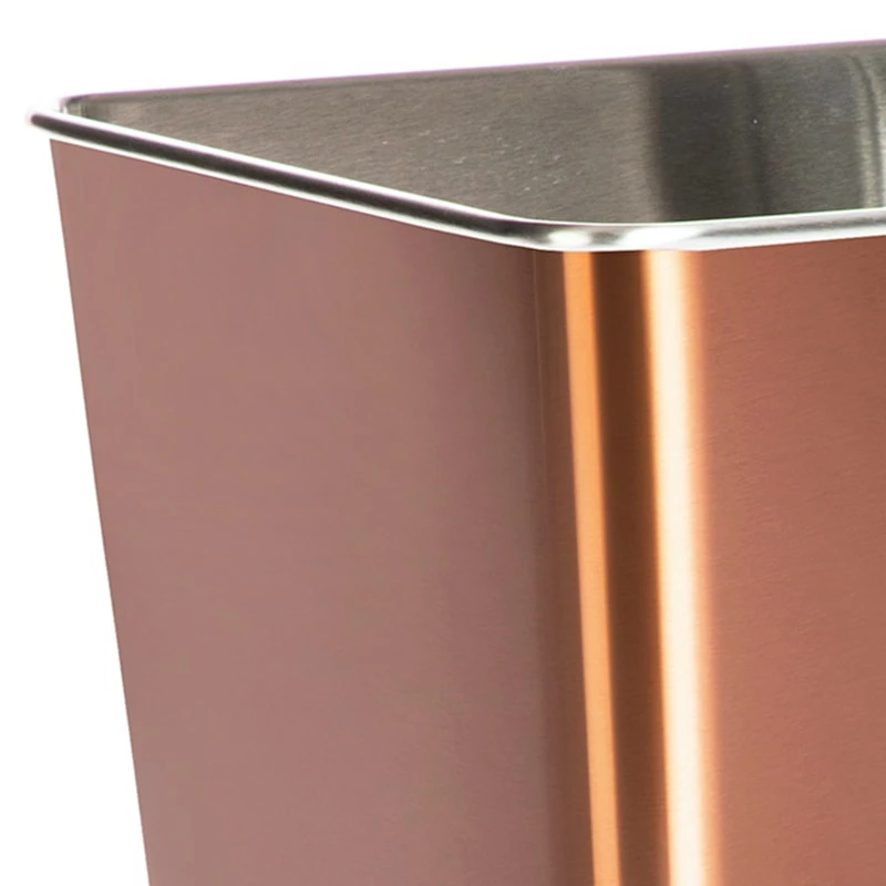 Copper Stainless Steel Open Top Bin, 11.7l 2 Copper Stainless Steel Open Top Bin, 11.7l - Image 2