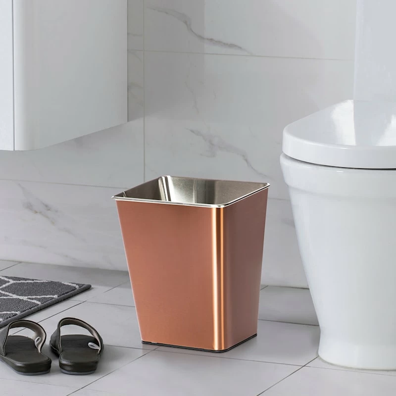 Copper Stainless Steel Open Top Bin, 11.7l 4 Copper Stainless Steel Open Top Bin, 11.7l - Image 4