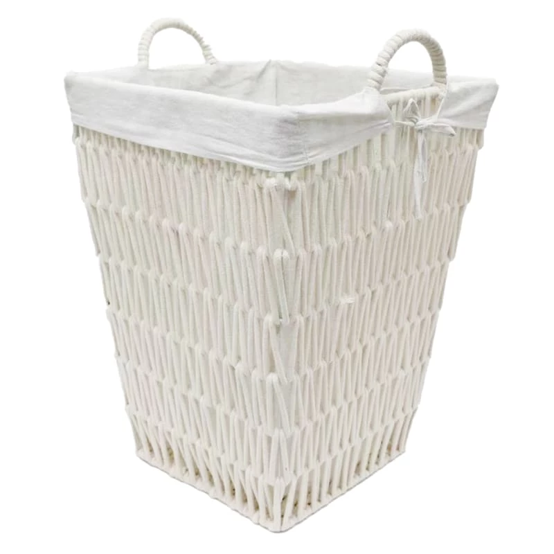 Cotton Rope Laundry Hamper With Removable Liner 1 Cotton Rope Laundry Hamper With Removable Liner