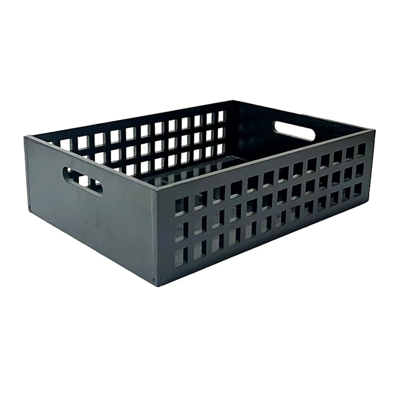 Crosby St Holden Black Wooden Crate, Medium 1 Crosby St Holden Black Wooden Crate, Medium