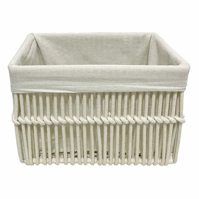 Crosby St Rectangle Poly Rope Storage Basket, Small 1 Crosby St Rectangle Poly Rope Storage Basket, Small