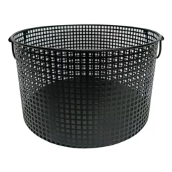 Crosby St Straton Black Round Metal Storage Basket, Small