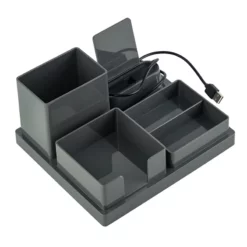 Desk Charging Organizer, Grey