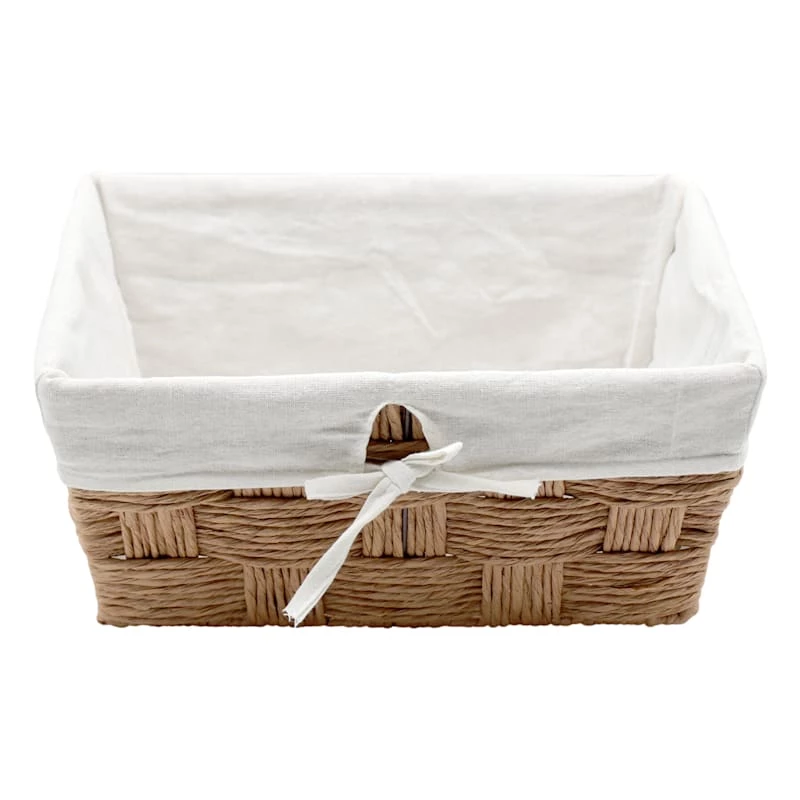 Esp Rectangle Tapered Paper Woven Basket Liner M 1 Esp Rectangle Tapered Paper Woven Basket Liner M