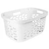 Ezy Storage Fleur Laundry Basket, White